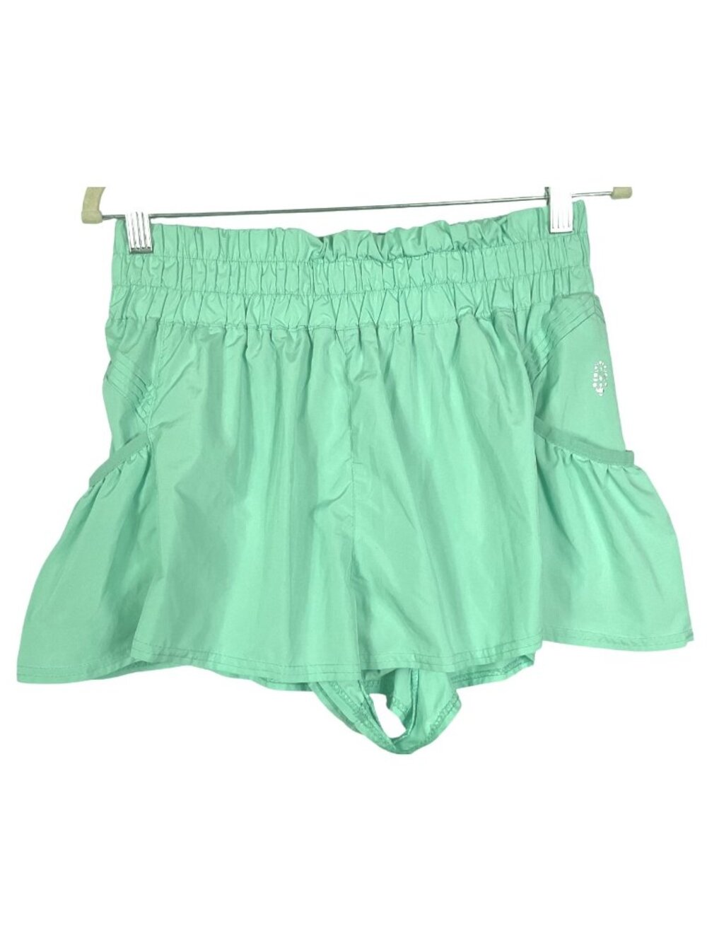 Free People FP Movement Get Your Flirt On Shorts Seafoam Green Large OB1211408